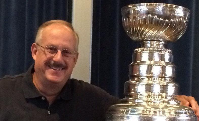 Greg Kornfeld with the Stanley Cup
